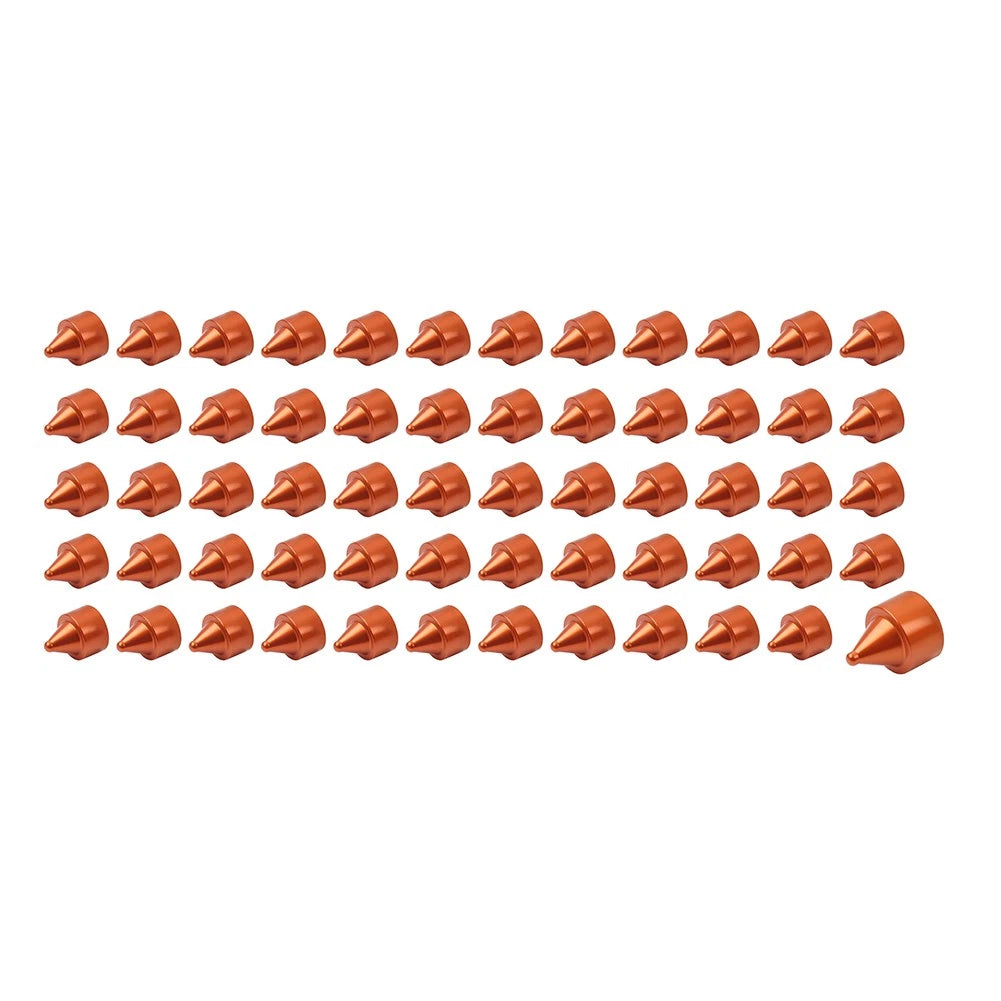 60x Red Engine Bolt Caps for Harley Softail Breakout Dyna Wide Glide (2012-2023)