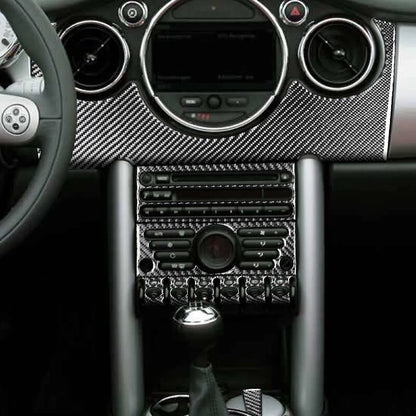 REAL Carbon Fiber Console Gear Shift Panel Cover Trim for Mini Cooper 2002-2004