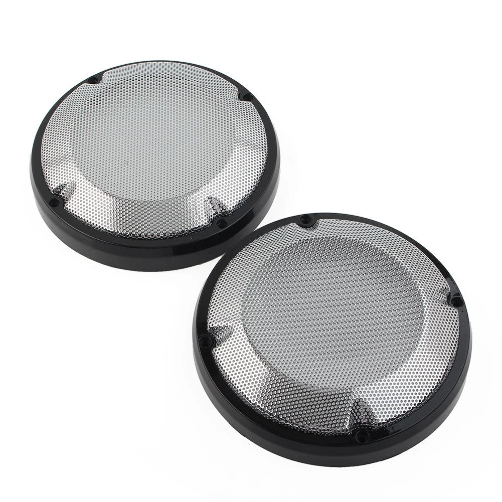 6.5" Saddlebag Lid Speaker Grill Covers for Harley Touring Electra Glide (1983-2020)