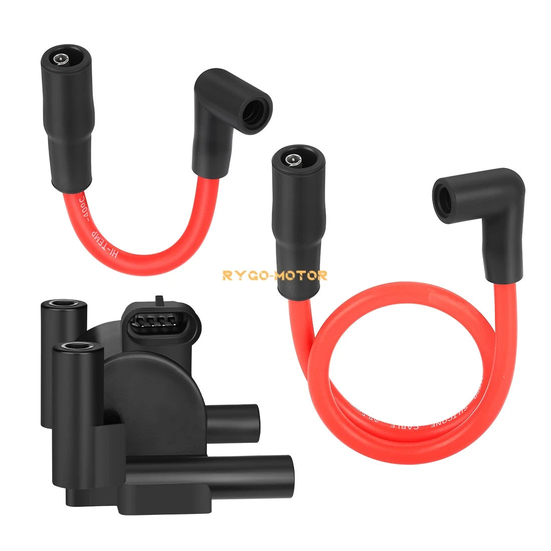 Ignition Coil & Spark Plug Wire Cap for FXD FLD FXST FXSB FXSE Dyna