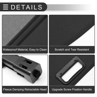 Retractable Cargo Cover for Jeep Cherokee 2019-2023 Gloss Black