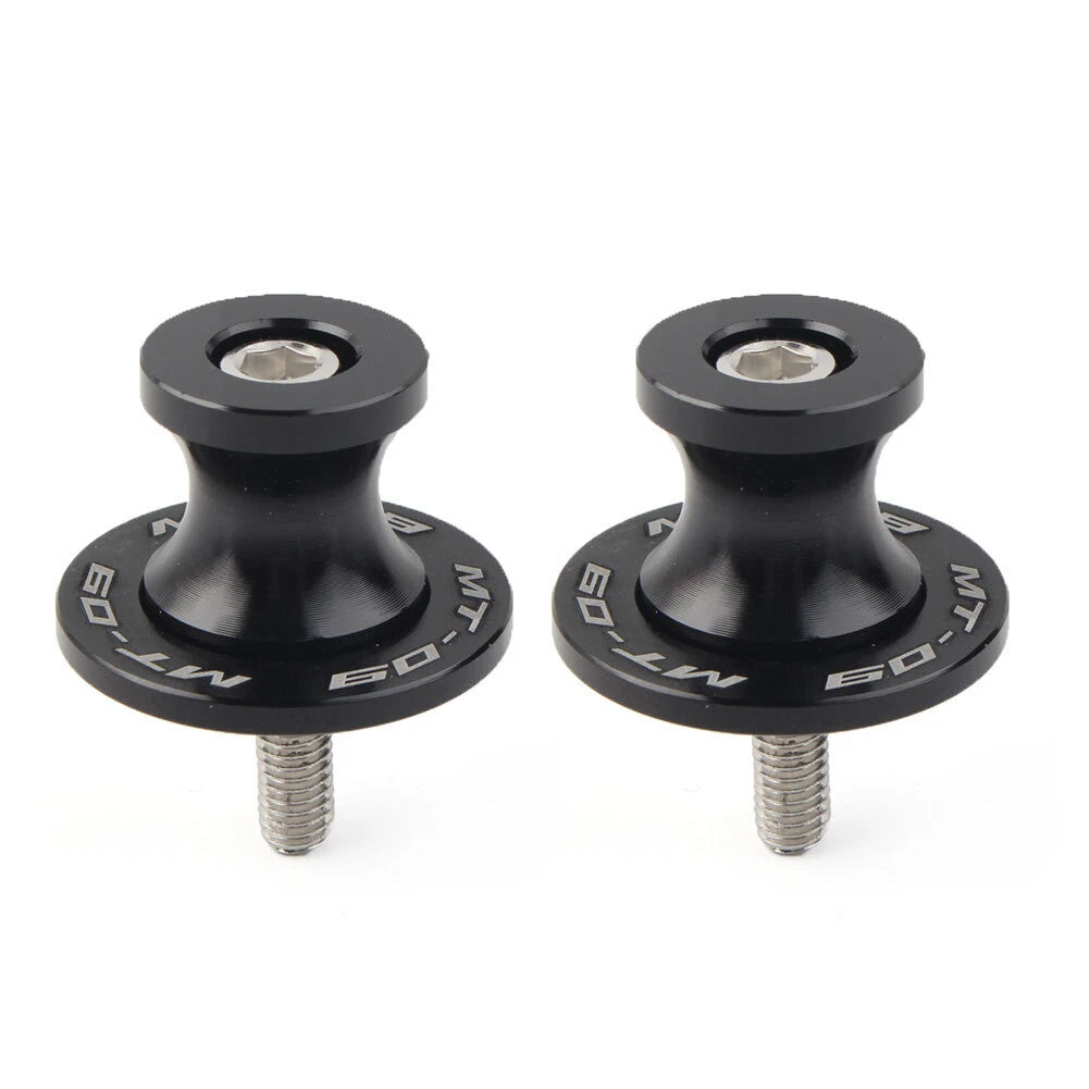 6MM Black Motorcycle Swingarm Spools Sliders for YAMAHA MT-09 FZ09 (2013-2022)