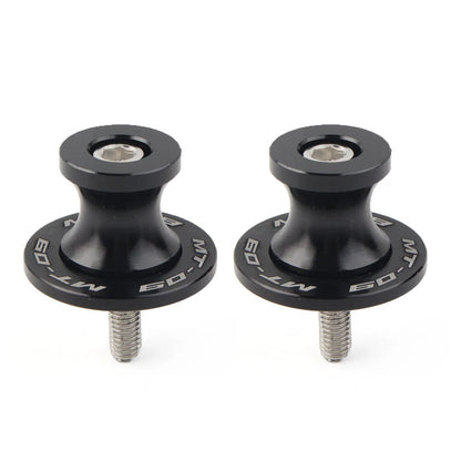 6MM Black Motorcycle Swingarm Spools Sliders for YAMAHA MT-09 FZ09 (2013-2022)