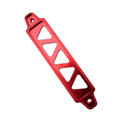 Red Aluminum Car Battery Holder Mount Bracket Kit for Universal Models