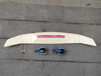 Unpainted Rear Wing Spoiler for Kia Forte Cerato K3 Sedan with Light