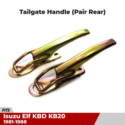 Tailgate Cargo Door Handle Latch Pair Fits Isuzu ELF KBD KB20 UTE Truck 1981-88