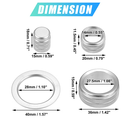 9pcs Air Conditioner Shift Knob Covers for Honda