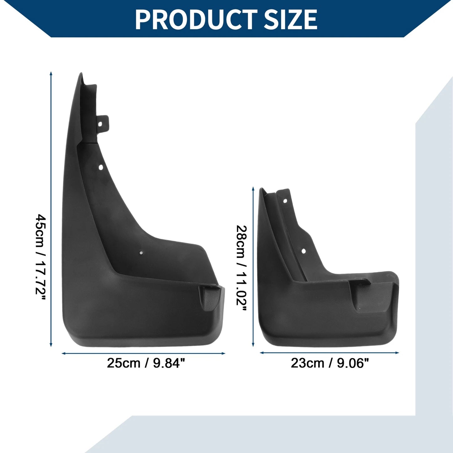 Mud Flaps Splash Guards 1 Set for Land Rover Freelander 2 (2012-2016)