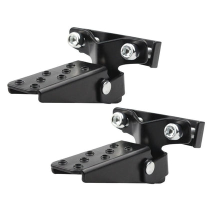 Pedals for Diverse Motorcycle Metal Passenger Black Silver