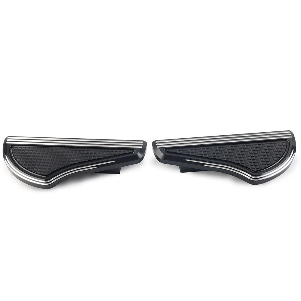 Rear Passenger Floorboards for Harley Touring (1993-2023) Black Aluminum