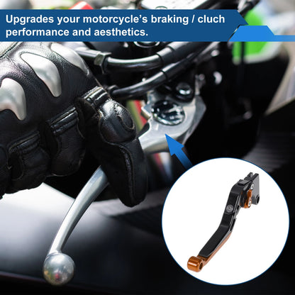 Adjustable Brake Clutch Levers for Honda CBR600RR 2007-2016 Black Orange