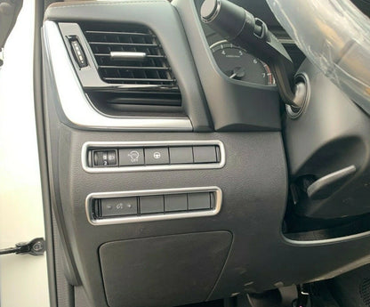 Silver Headlight Switch Button Cover 2 x For Nissan Rogue (2021-2023)