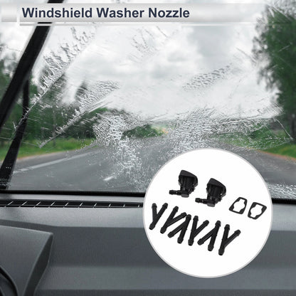 Windshield Washer Nozzle & 6 x Hose Connectors for Ford