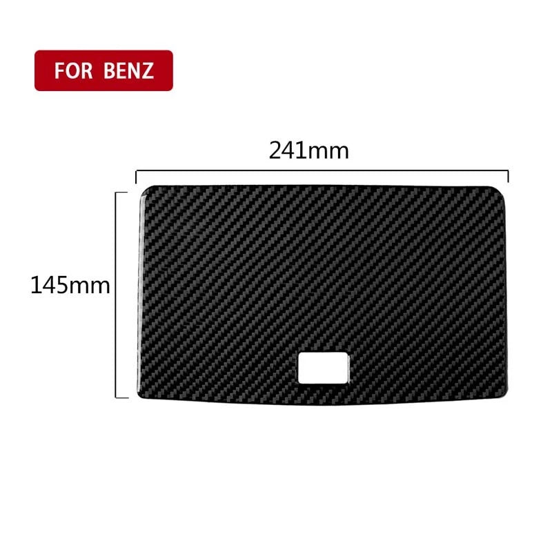 Carbon Fiber Interior Center Dashboard Cover Trim Fit for Benz C-Class 2007-2010