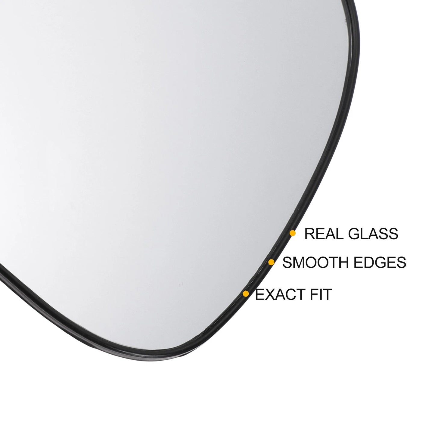 Left Side White Mirror Glass w/ Back Non-heated for KIA Picanto (2012-2020)