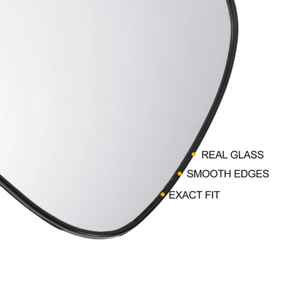 Left Side White Mirror Glass w/ Back Non-heated for KIA Picanto (2012-2020)