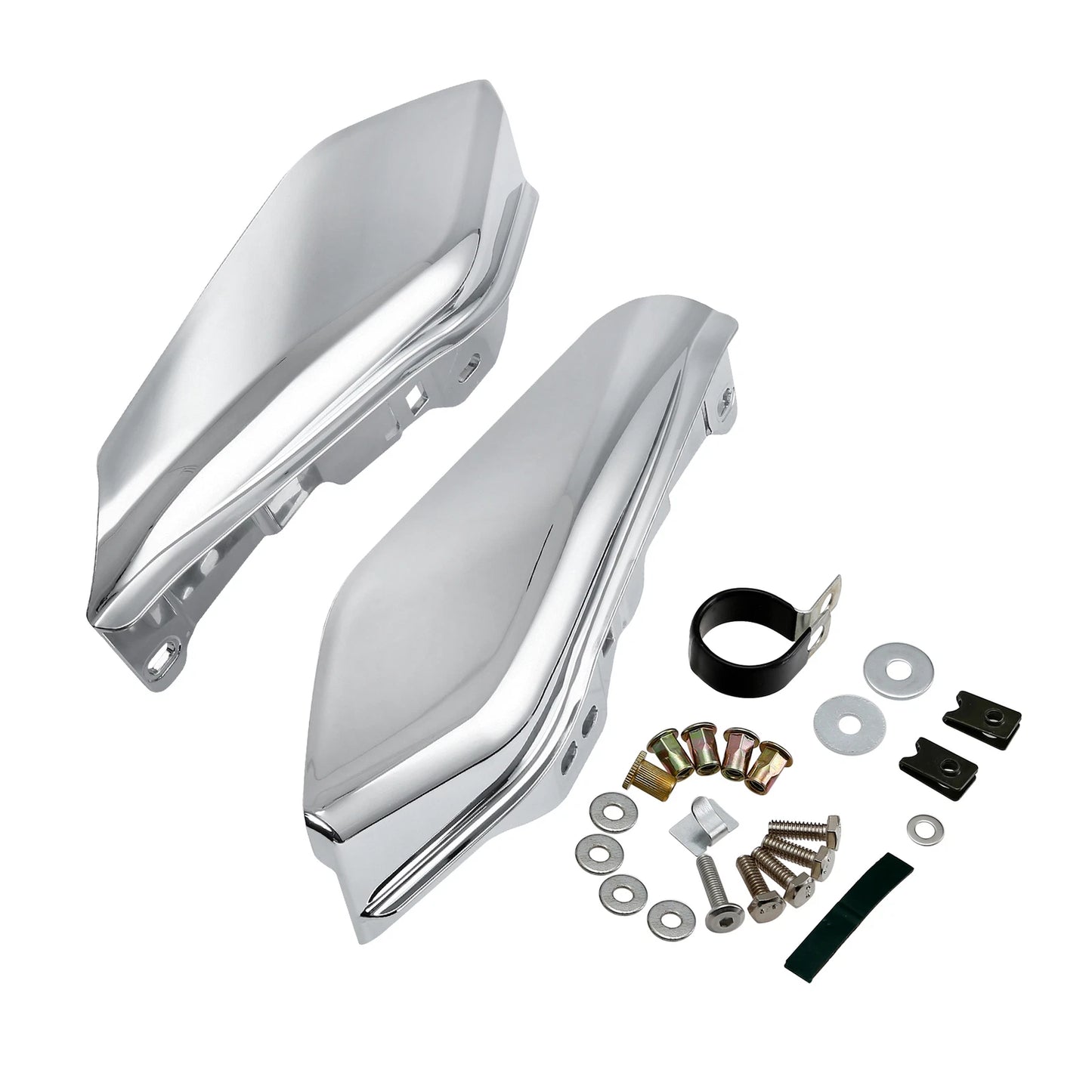 Mid-Frame Chrome Air Deflectors for Harley Road Glide (2017 - 2023)