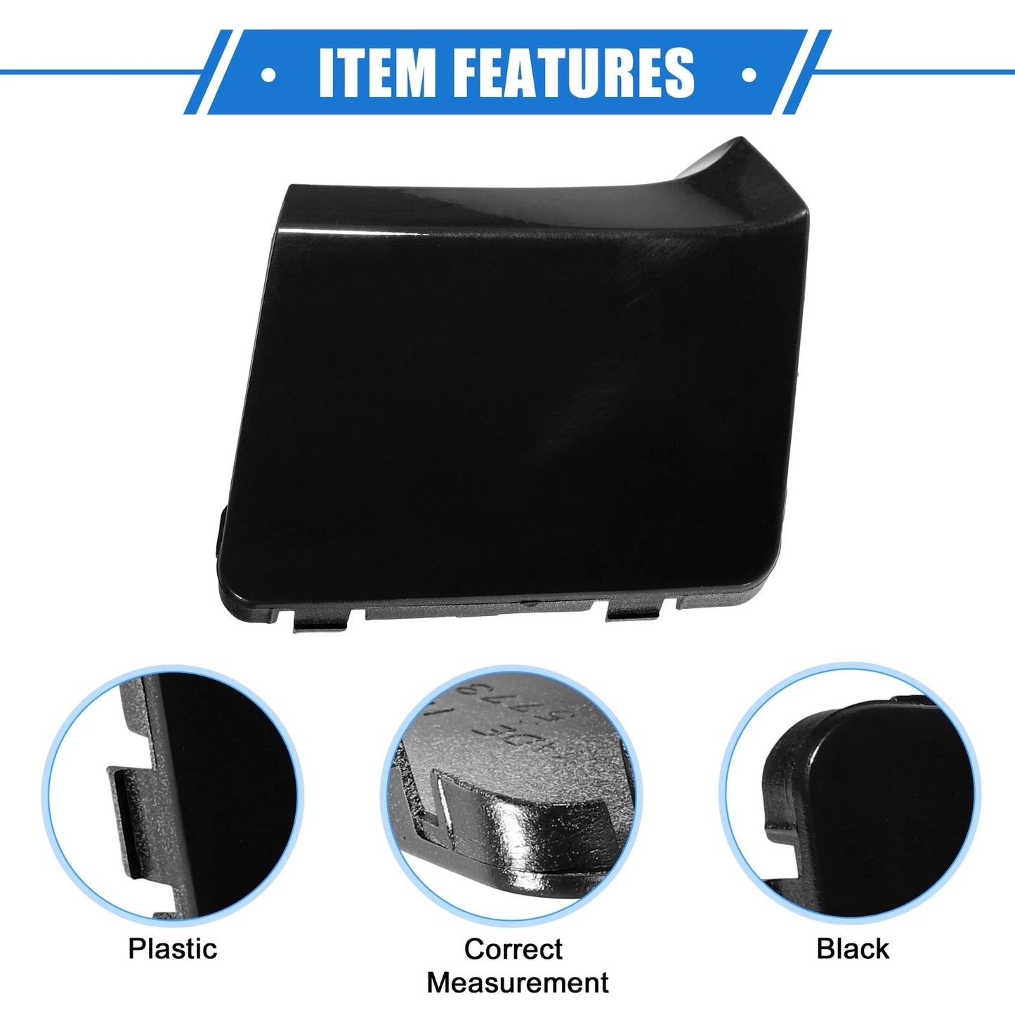 Front Bumper Tow Eye Hook Cover for Subaru Impreza (2010-2014) Glossy Black