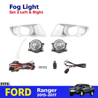 Fog Lamp Spot Lights Set Fits Ford Ranger T6 Pickup Truck Facelift 2015-17 D06