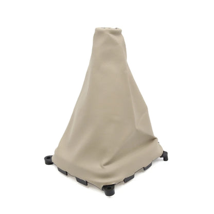 Beige Faux Leather Gear Shift Knob Boot Dust Cover for Mazda 323