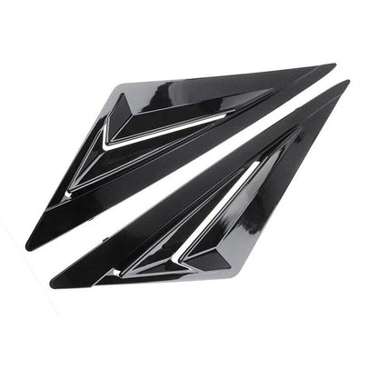 2 x Gloss Black Side Vent Window Louvers for Hyundai Elantra (2021-2024)