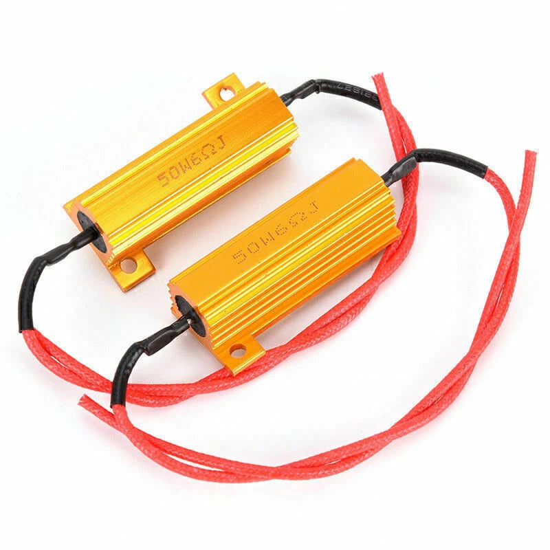 6-ohm 50W Load Resistor for LED Bulb Fast Hyper Flash Turn Signal Kit (N/A)