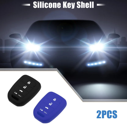 Smart Key Fob Cover Protector for Honda Civic Accord CR-V HR-V (2 x)