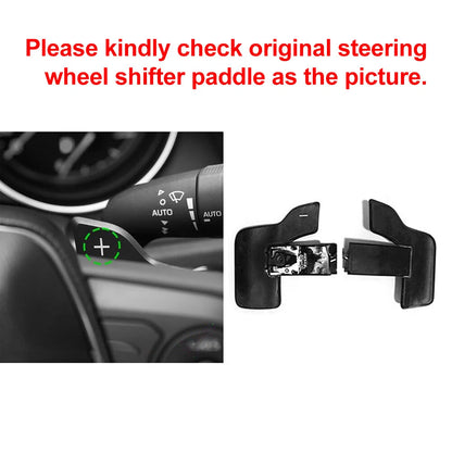 Black Steering Wheel Paddle Shifter Extensions for Toyota Camry Corolla Avalon