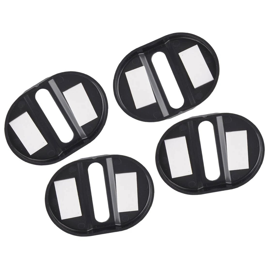 Carbon Fiber Style Universal Car Exterior Door Lock Keyhole Cover Trim