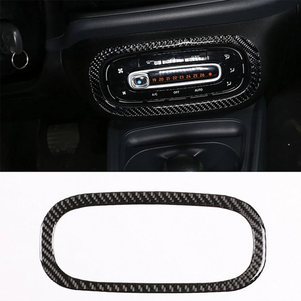 Carbon Fiber Central Console Decor for Mercedes-Benz Smart Fortwo (2016-2021)
