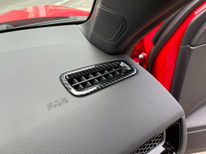 Dashboard Air Vent Outlet Carbon Fiber Covers for Honda Civic Sedan (2022-2023)
