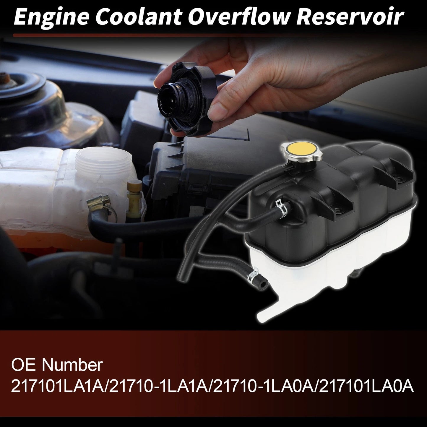 Coolant Expansion Reservoir Tank with Hose for Infiniti QX56 QX80