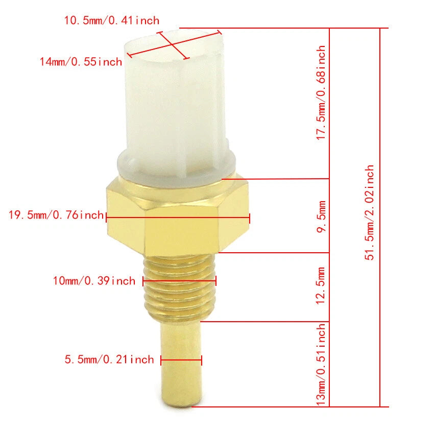 Water Temp Sensor for Kawasaki KVF750 Brute Force 750 2008-2020