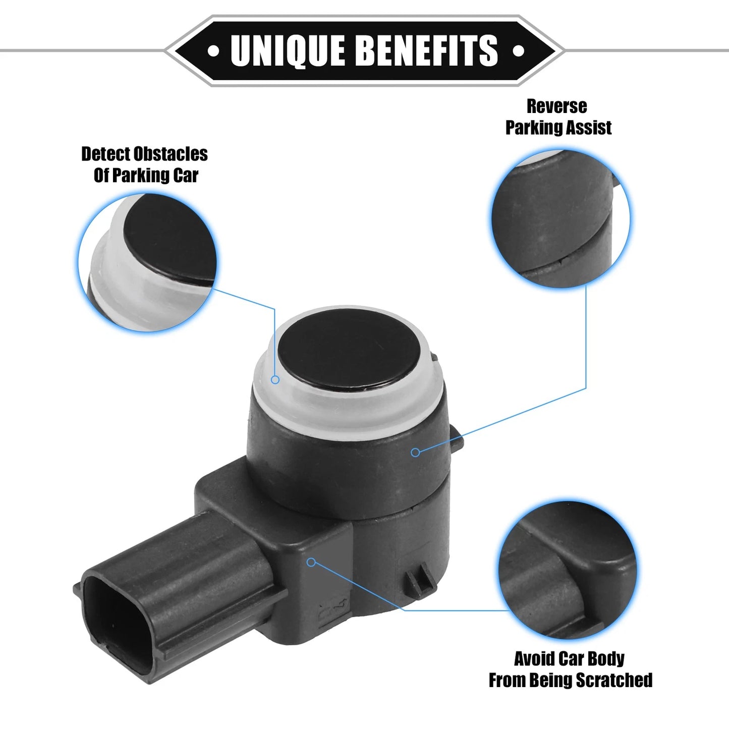 4 x Rear Bumper PDC Reverse Parking Assist Sensor for Chevrolet Tahoe (07-14)