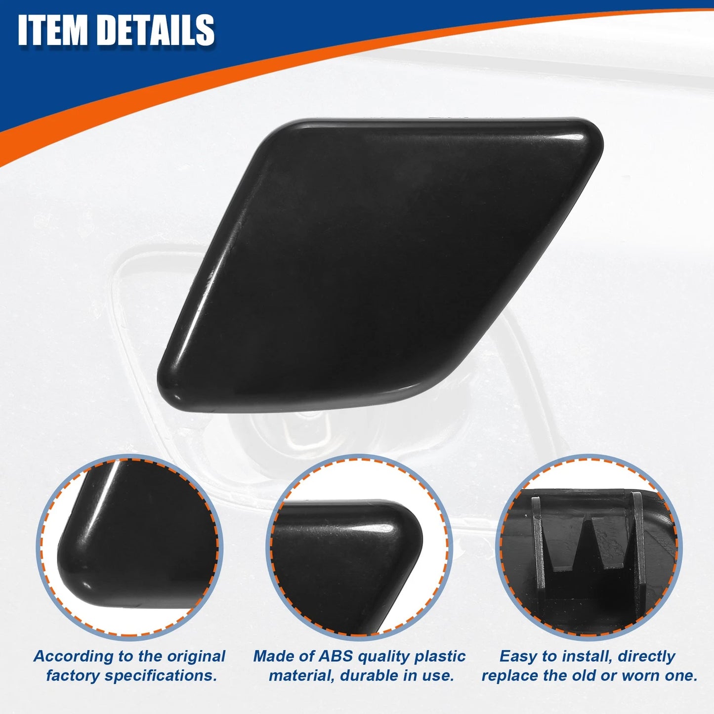 Left Side Headlight Washer Nozzle Cover for Volvo XC90 (2007-2014)