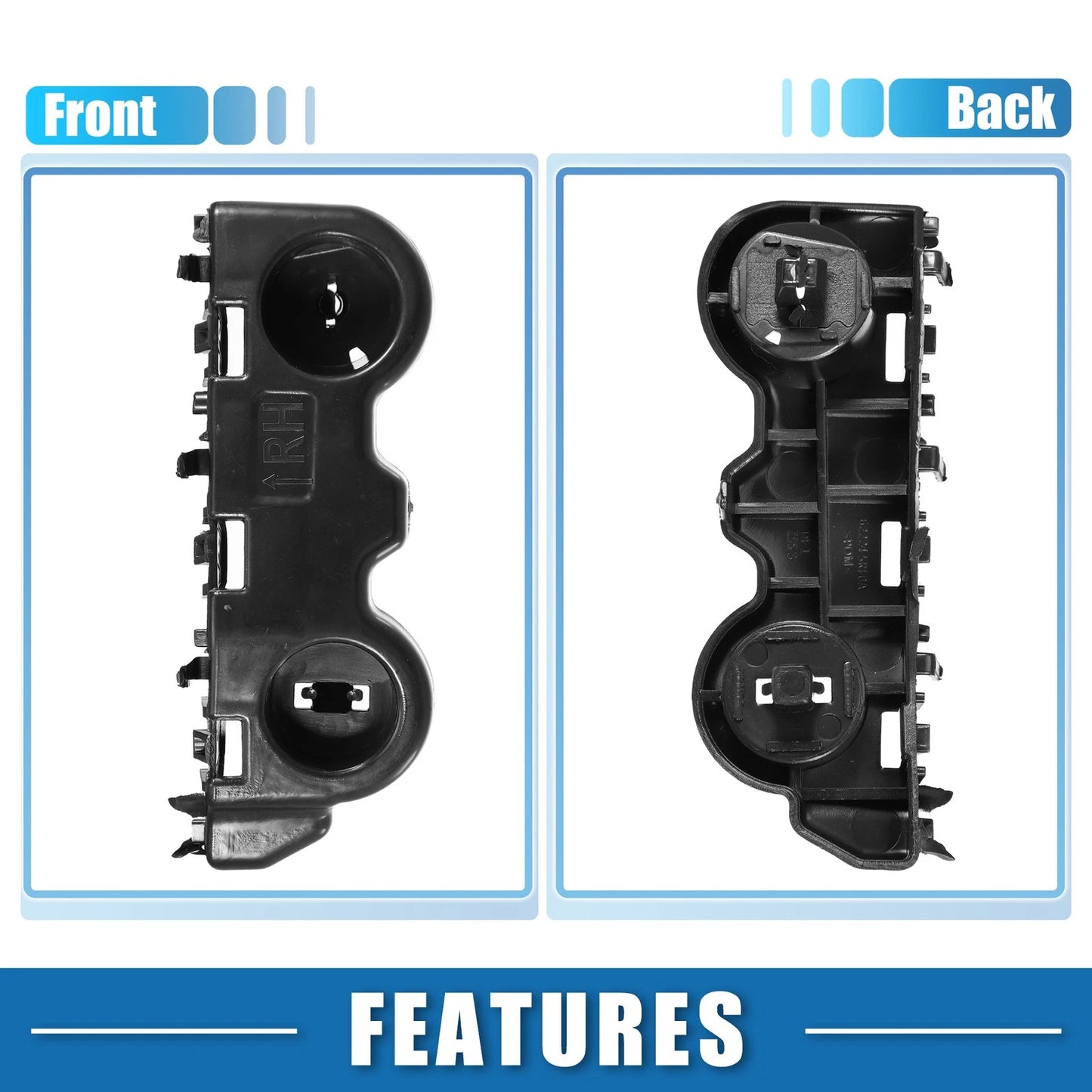 Right Passenger Side Bumper Bracket for Nissan Kicks (2017-2020)