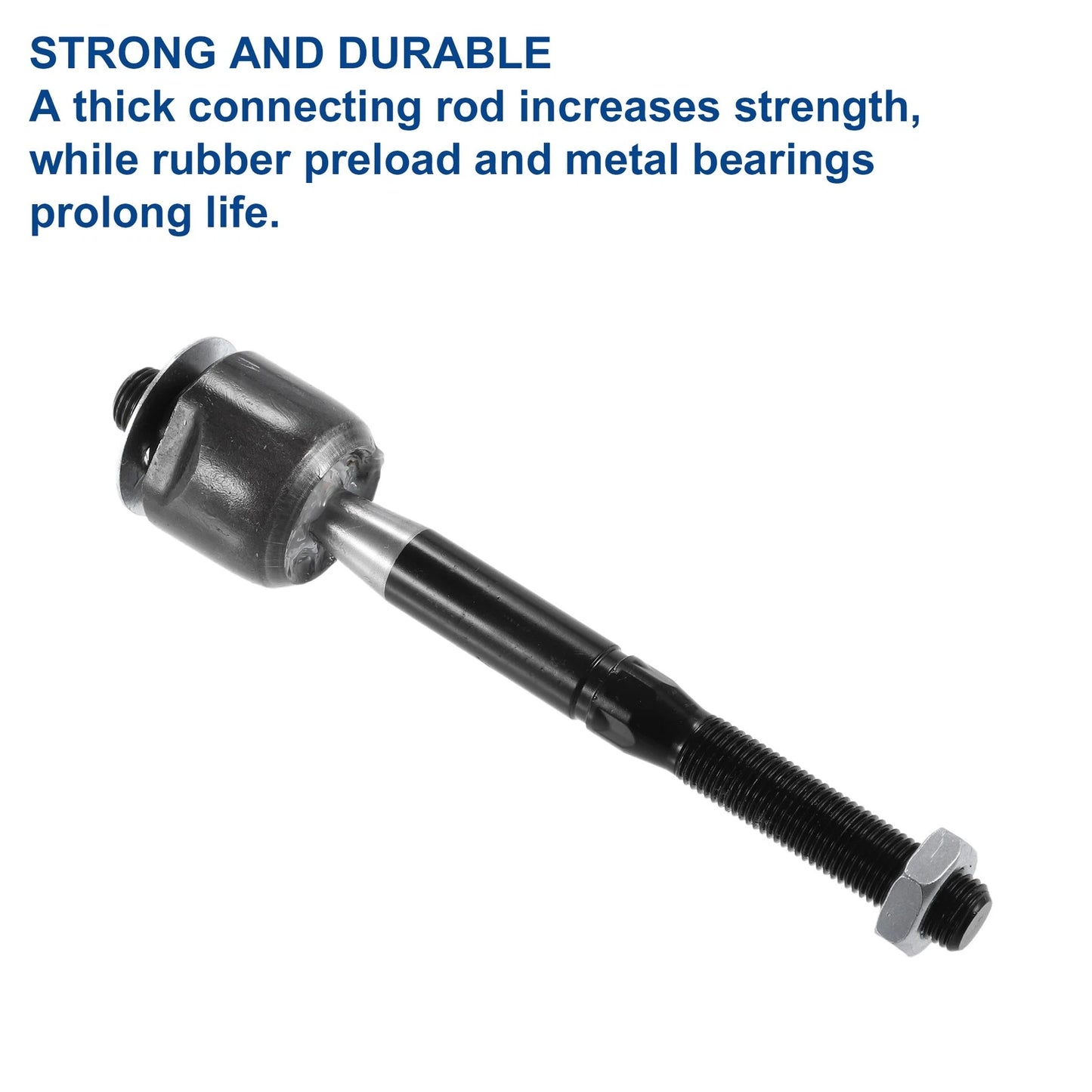 6 x Front Inner Outer Tie Rods with Boots for Ford Fusion (2010-2012)