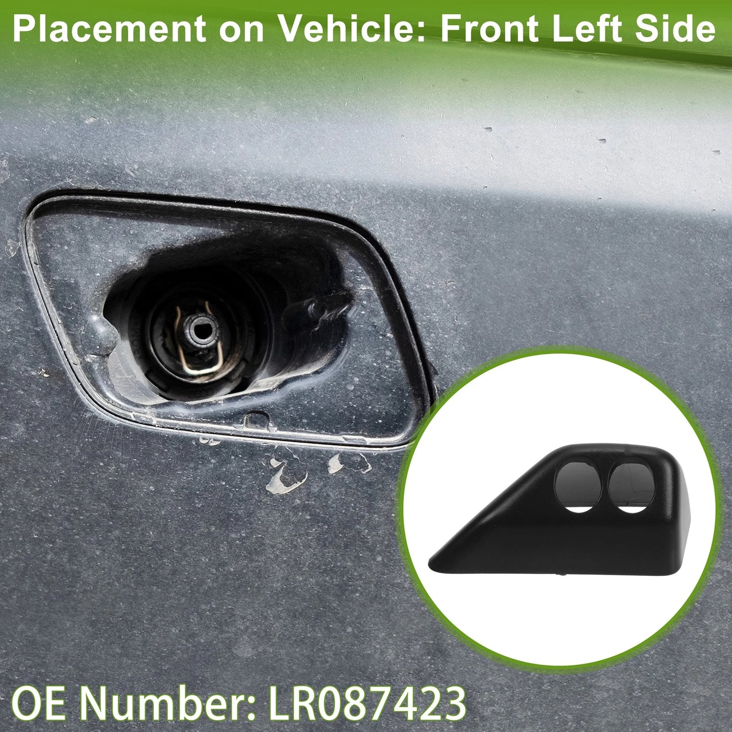 Front Left Washer Nozzle Cover for Land Rover LR2 (2011-2015)