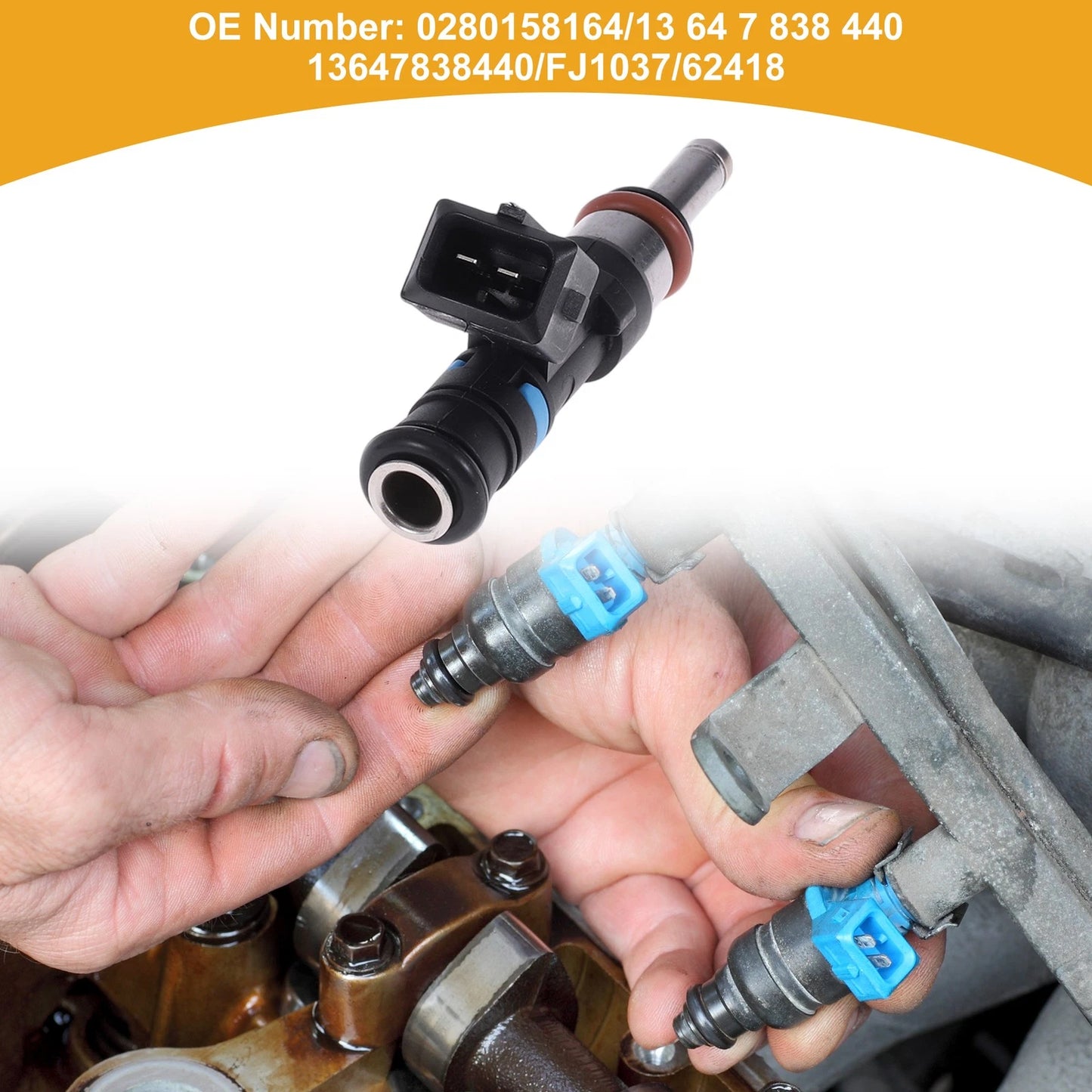 Fuel Injector for BMW M3 3 Series E90 E92 E93 V8 (2007-2013) - 1 x No.0280158164