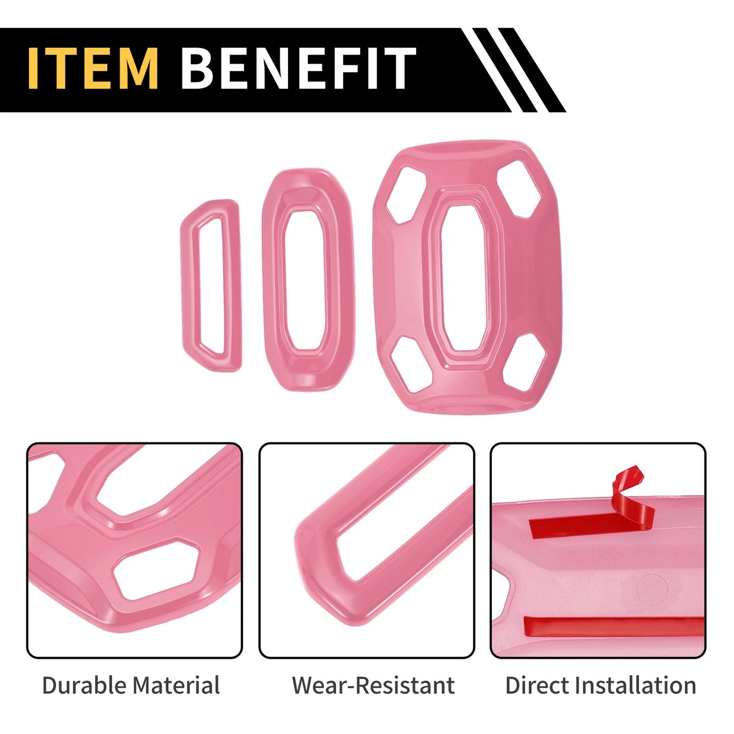 Roof Reading Light Lamp Cover Trim for Jeep Wrangler JL JLU (2018-2024) Pink