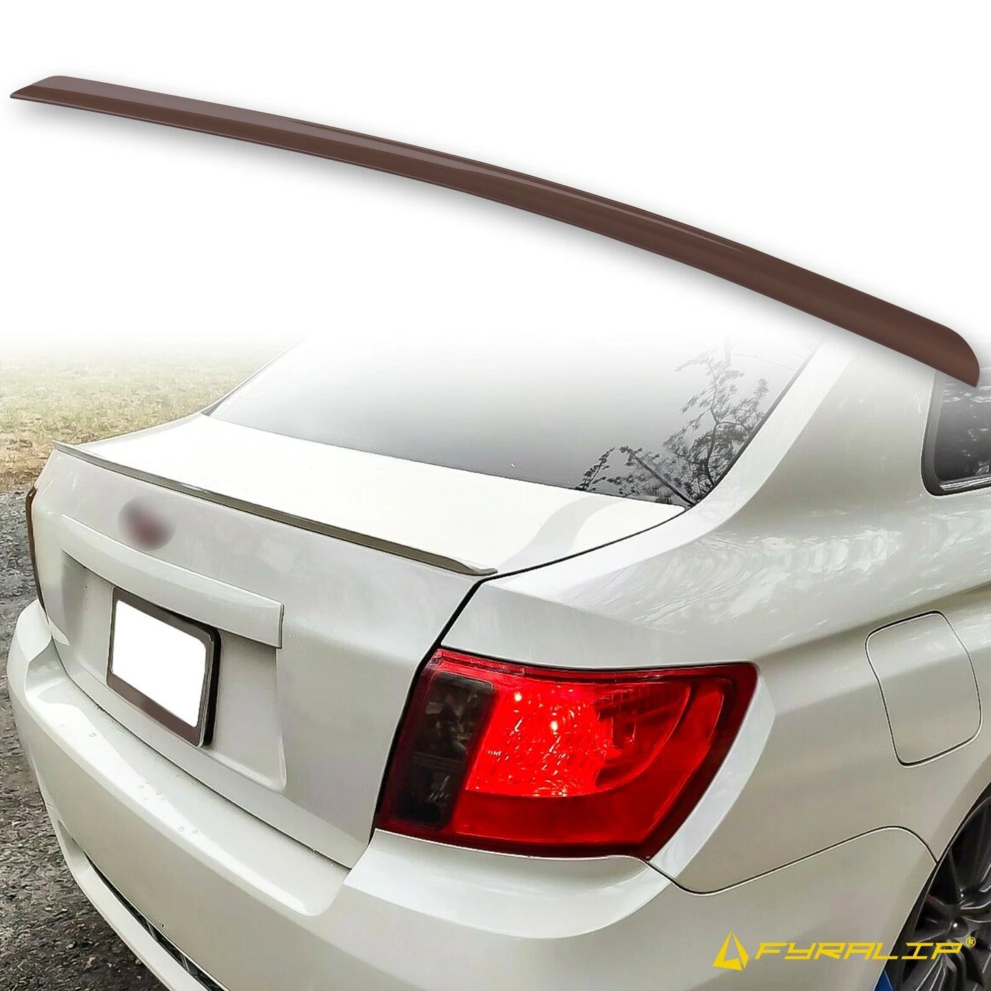 Brown Boot Lip Spoiler for Subaru WRX STI Sedan (2010-2014)