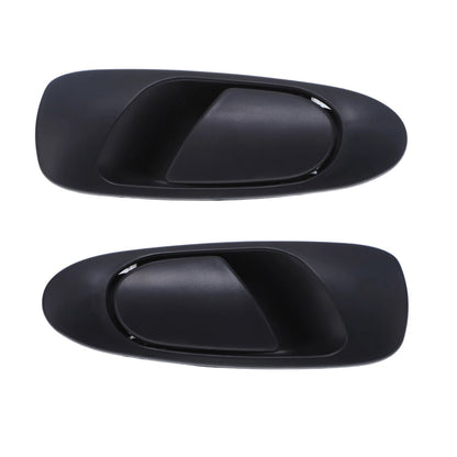 Set of 2 Black Rear Left & Right Door Handles for Honda Civic (1991-1995)