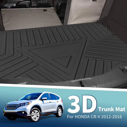 Flat Face Cargo Liner Rear Trunk Mat for Honda CR-V (2012-2016) 1 x TPE