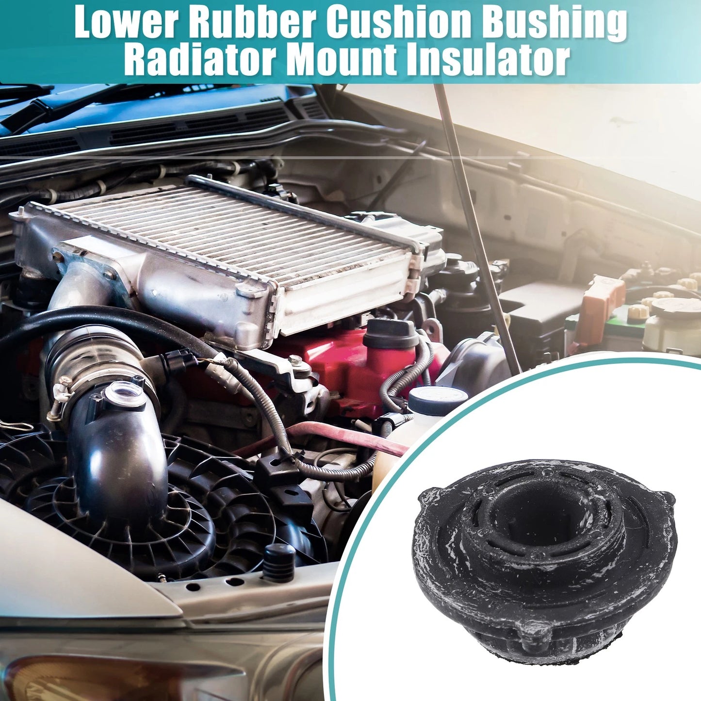 Lower Rubber Cushion Radiator Mount Insulators for Kia Sorento (2011-2015)