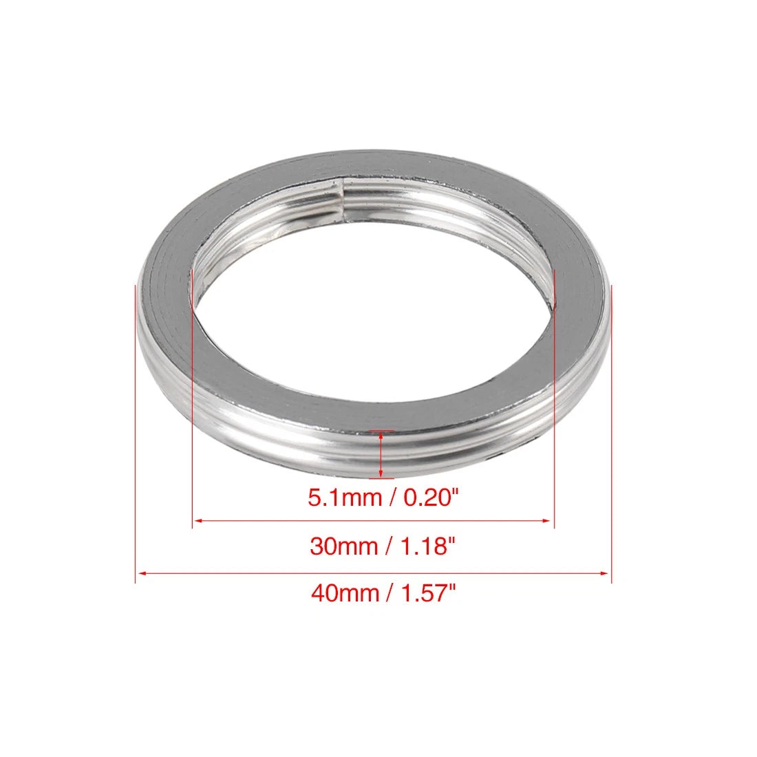 30mm ID 40mm OD Motorcycle Exhaust Muffler Pipe Gaskets for Honda CG125 (2000-2023)