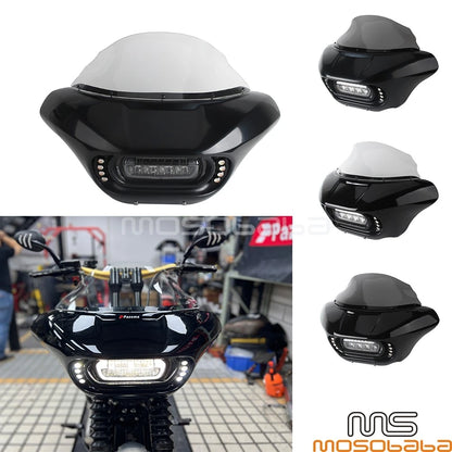 ABS Fairing Windshield w/Bracket & Turn Signal for Softail Street Bob (2018-2023)
