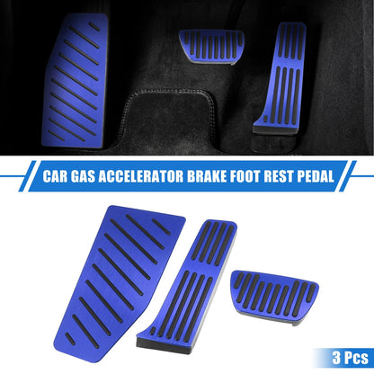 3pcs Gas Accelerator Brake Foot Rest Pedal for Toyota RAV4 (2019–2021)