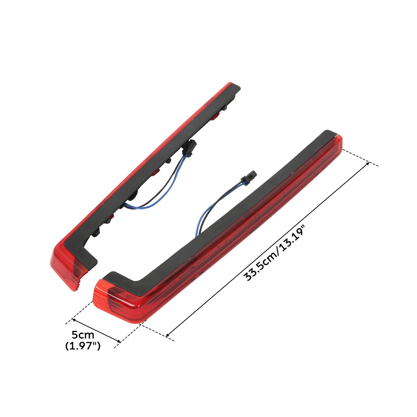 LED Brake Tail Light Side Marker for Harley King Trunk Touring (1997-2008)