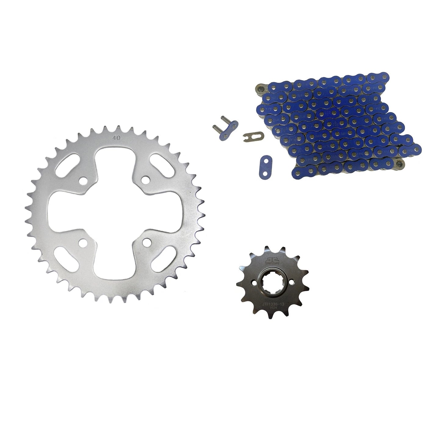 Blue Chain & 13/40 Sprockets / 520x90 / 13/40 Sprockets for Honda ATC350X (1985–1985)