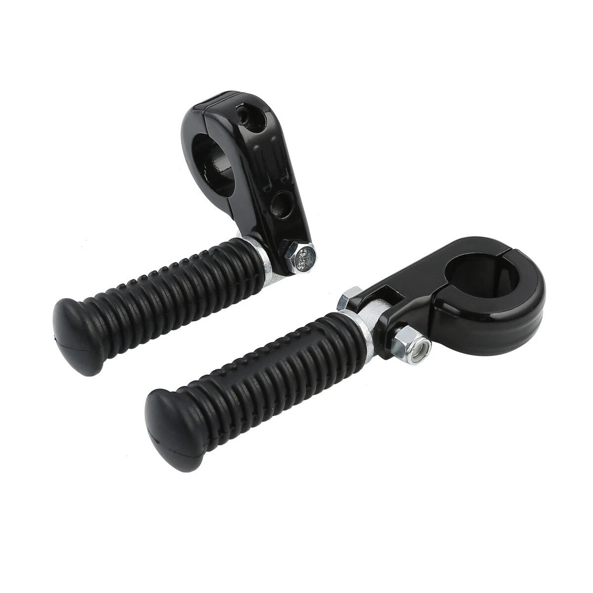 1 1/4" Black Highway Engine Guards Crash Bar Foot Pegs